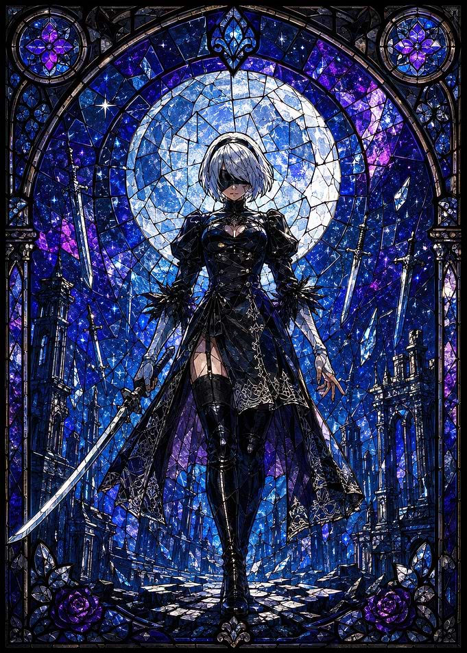 2B Stained Glass Art