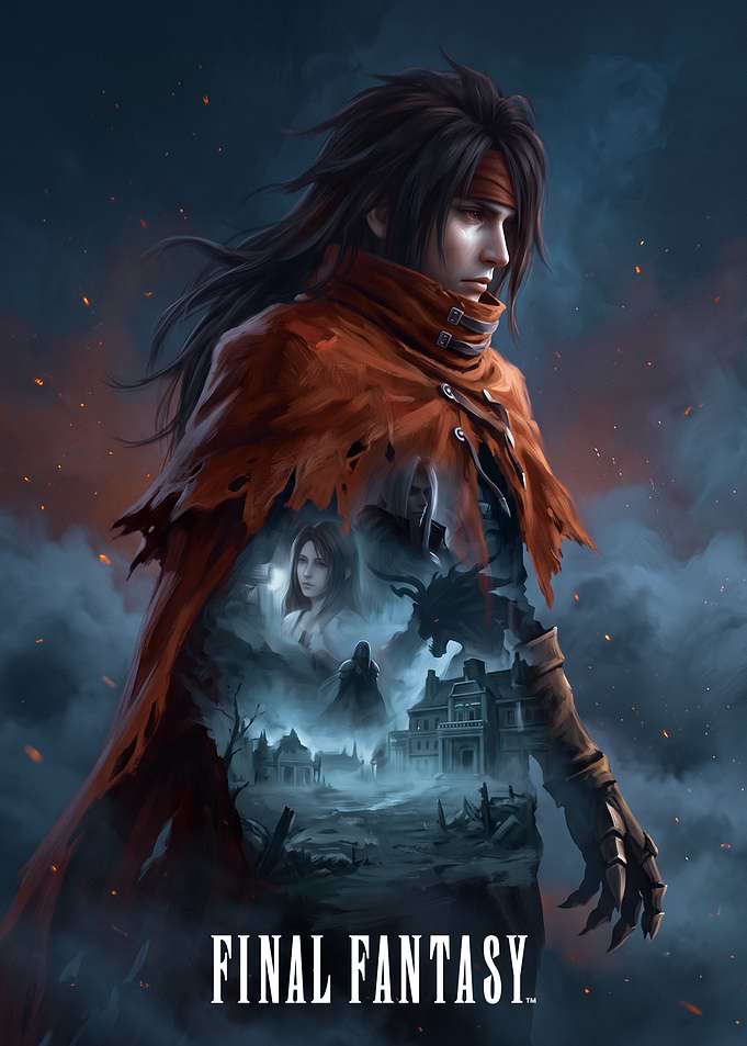 Vincent Valentine Final Fantasy Poster