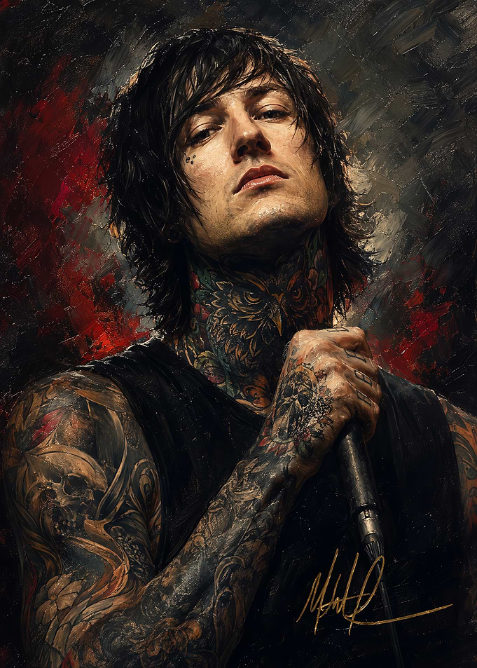 Mitch Lucker Portrait Oil Painting