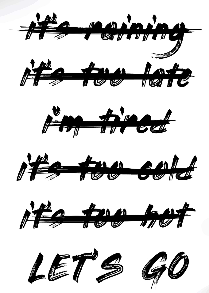 Motivational Let's Go Text Art