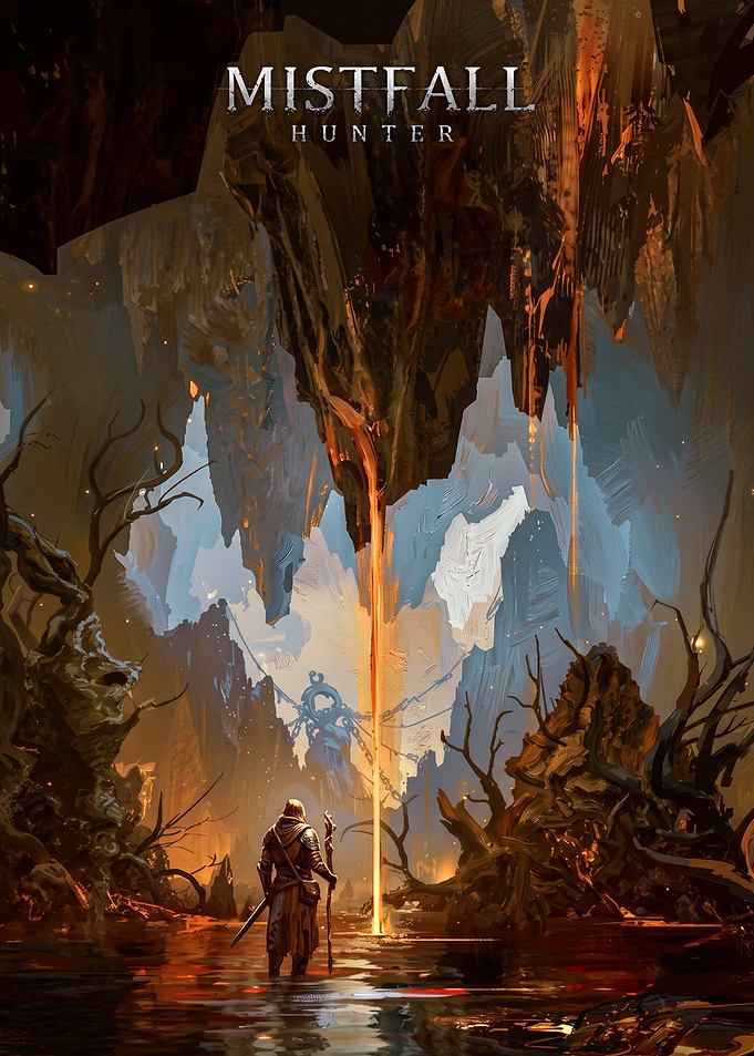 Mistfall Hunter Fantasy Game Poster