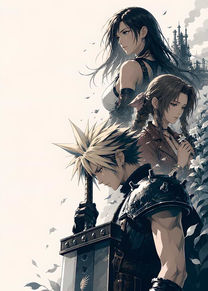 Final Fantasy VII Remake Trio