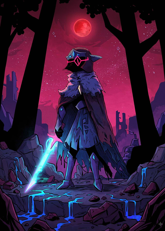 Hyper Light Drifter Knight Illustration