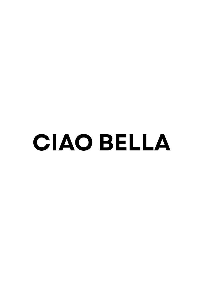 Ciao Bella Minimalist Text Art