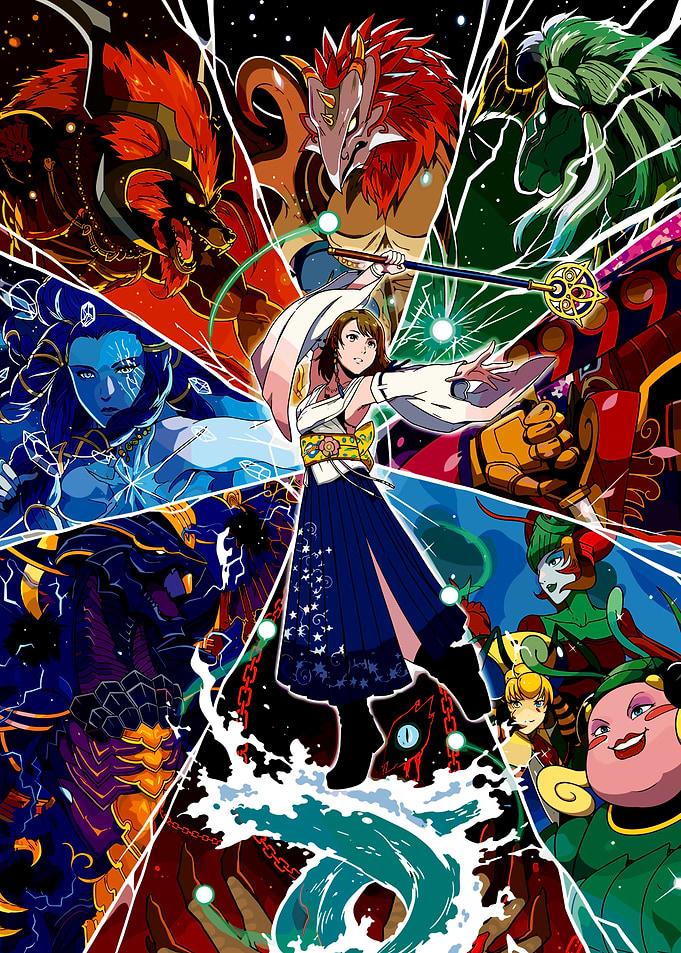 Yuna Summoning Aeons Final Fantasy X