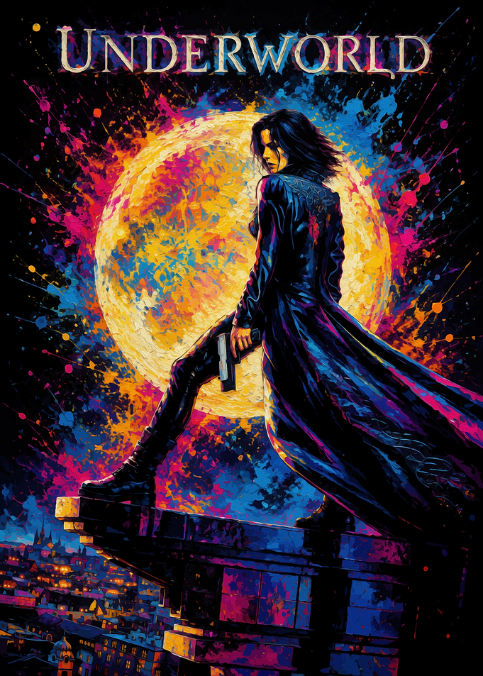 Underworld Selene Vibrant Art Poster