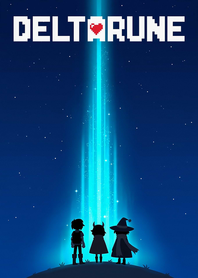 Deltarune Game Poster with Characters