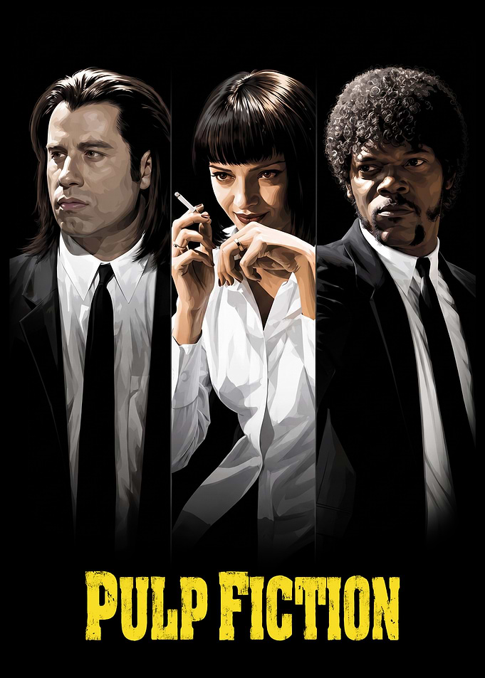 Pulp Fiction Movie Poster Art