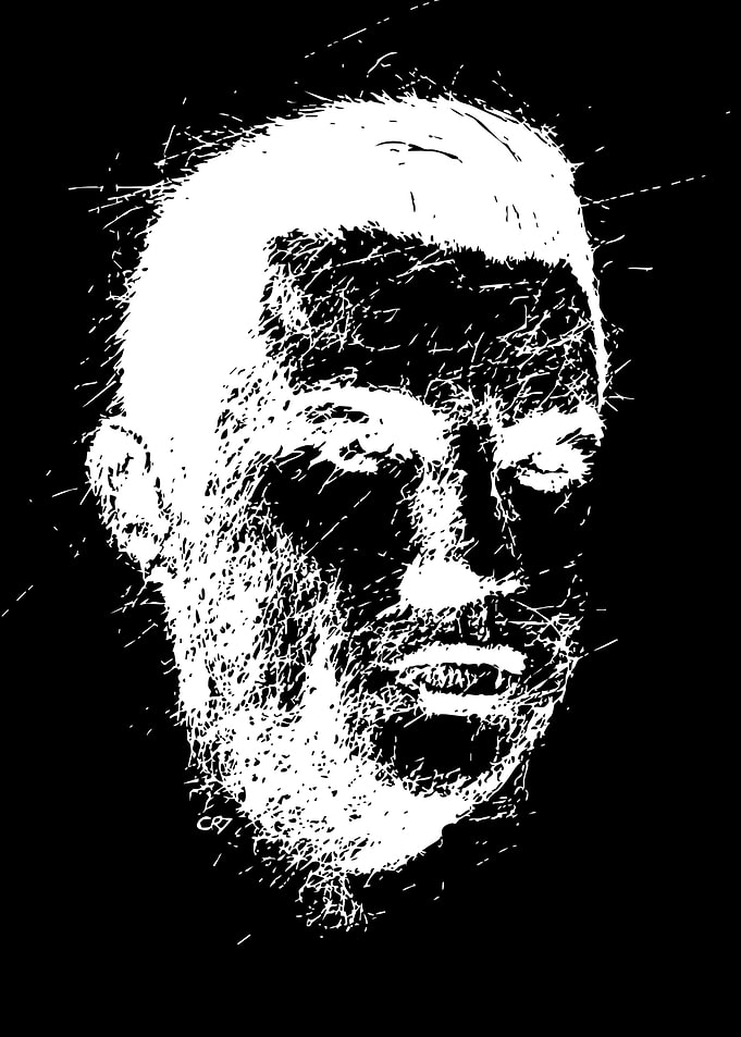 Cristiano Ronaldo Scribble Portrait