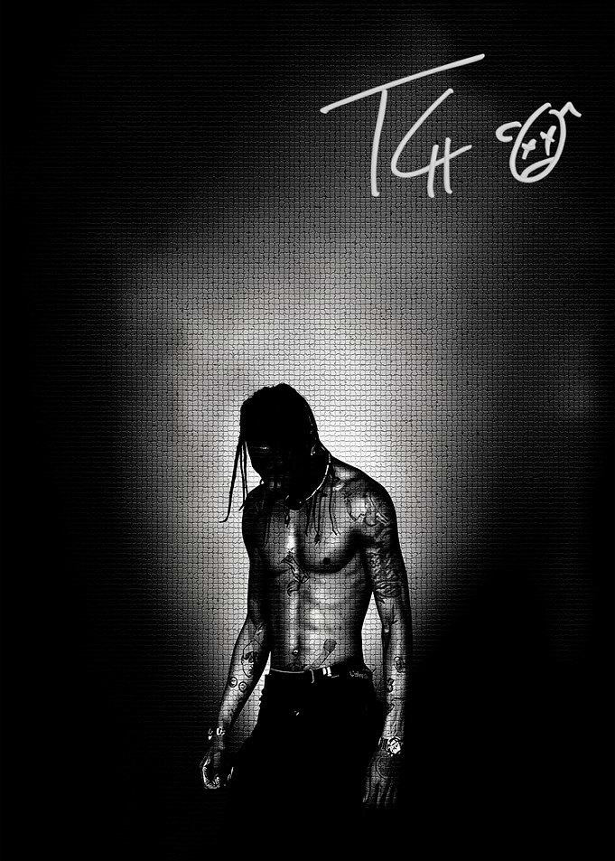 Travis Scott Portrait Poster