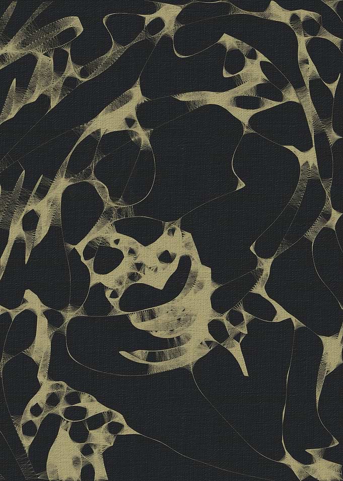 Abstract Gold and Black Web Pattern
