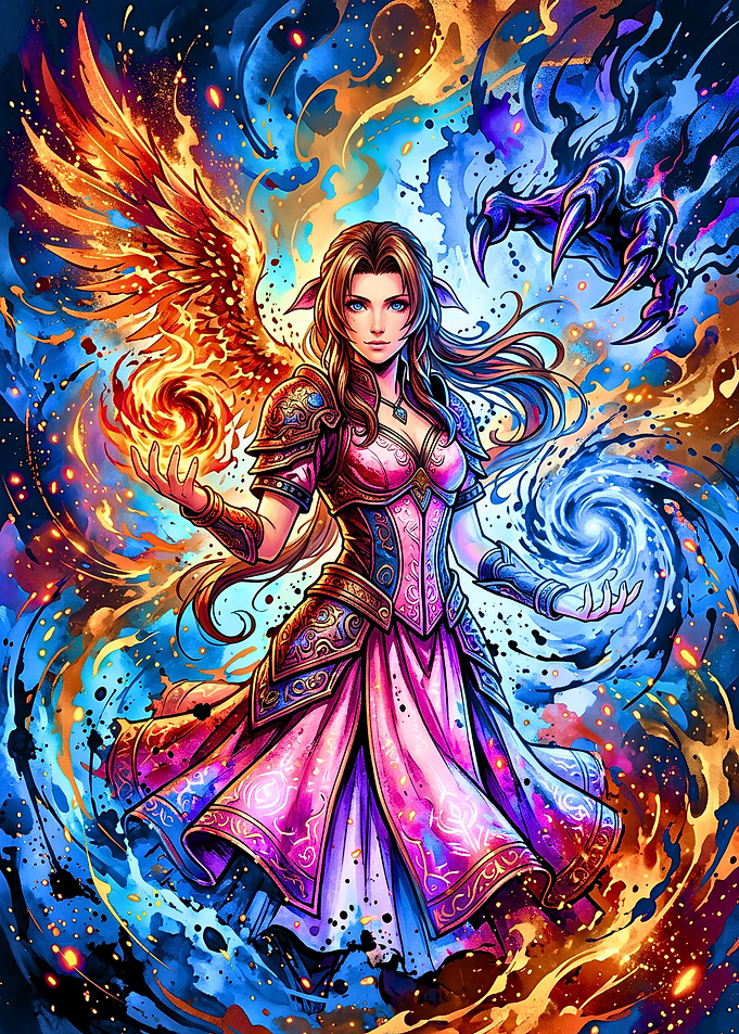 Aerith Gainsborough Fantasy Magic