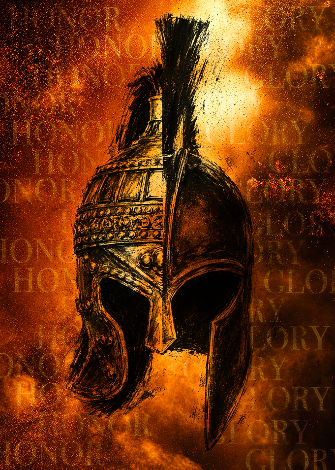 Spartan Helmet Honor and Glory