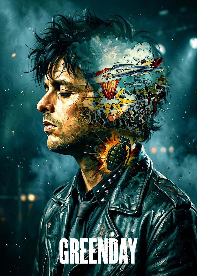 Green Day Billie Joe Armstrong Portrait