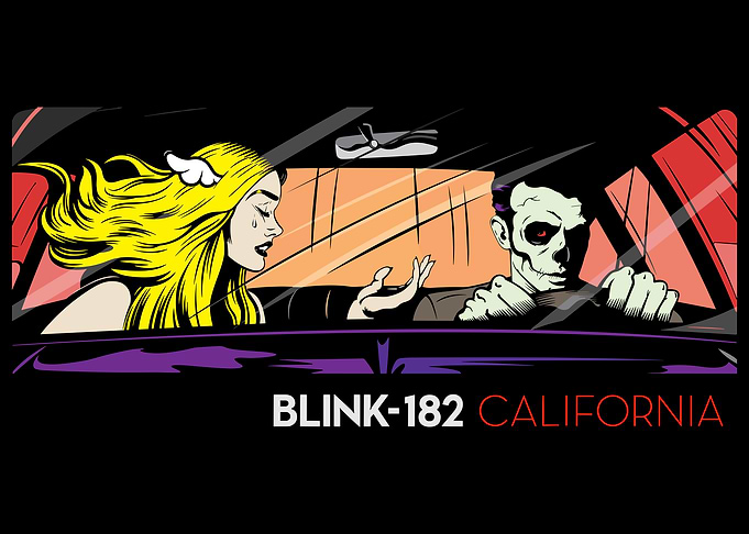 California on the car