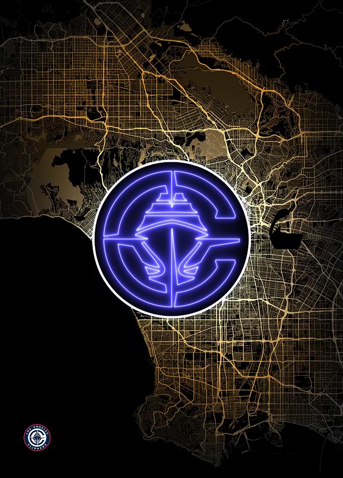 Los Angeles City Map: Clippers Pride