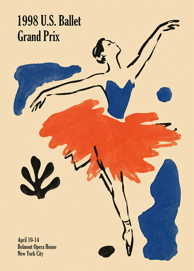 1998 U.S. Ballet Grand Prix Poster