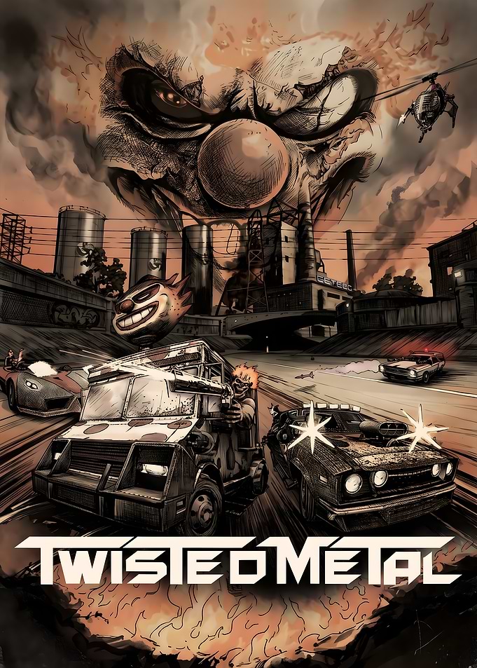 Twisted Metal Video Game Poster