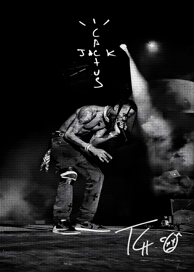 Travis Scott Cactus Jack Concert Poster