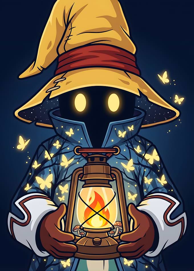 Final Fantasy IX Vivi Ornitier with Glowing Lantern