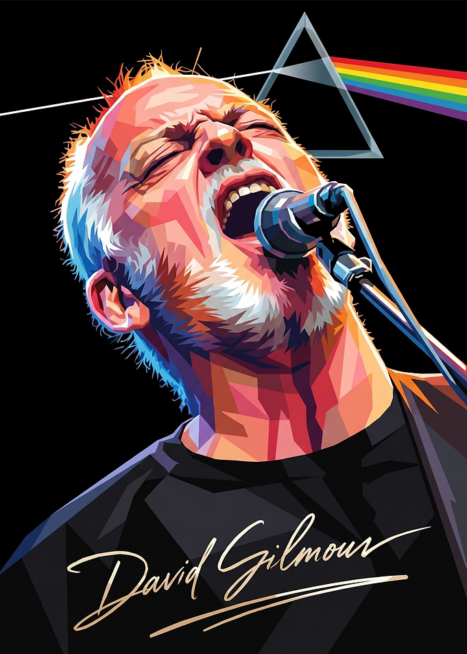 David Gilmour Pop Art Portrait
