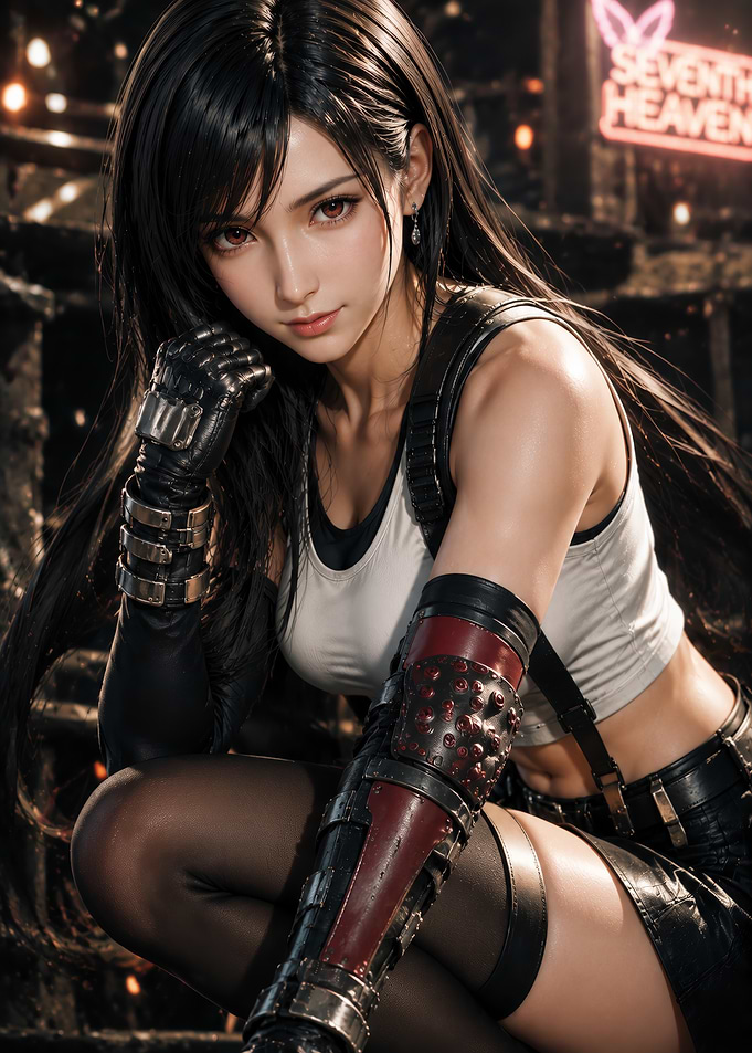 Tifa Lockhart Final Fantasy Portrait