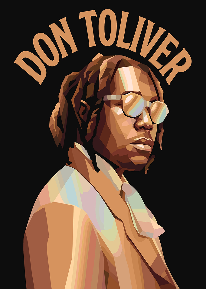 Don Toliver Vector Portrait Poster