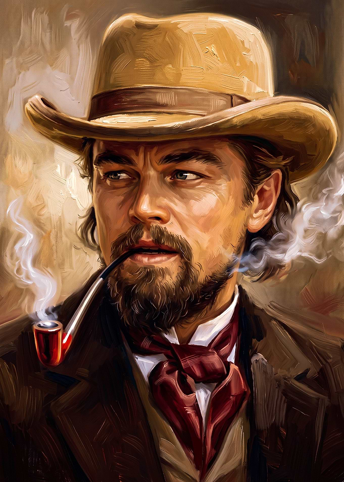Leonardo DiCaprio as Calvin Candie Portrait