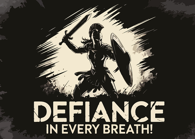 Spartan Warrior Defiance Poster