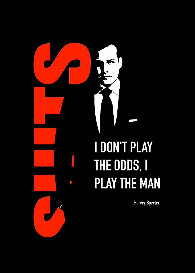 Harvey Specter Suits Quote Poster