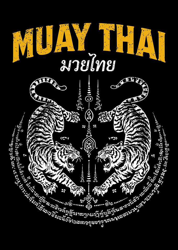 Muay Thai Tiger Tattoo Design