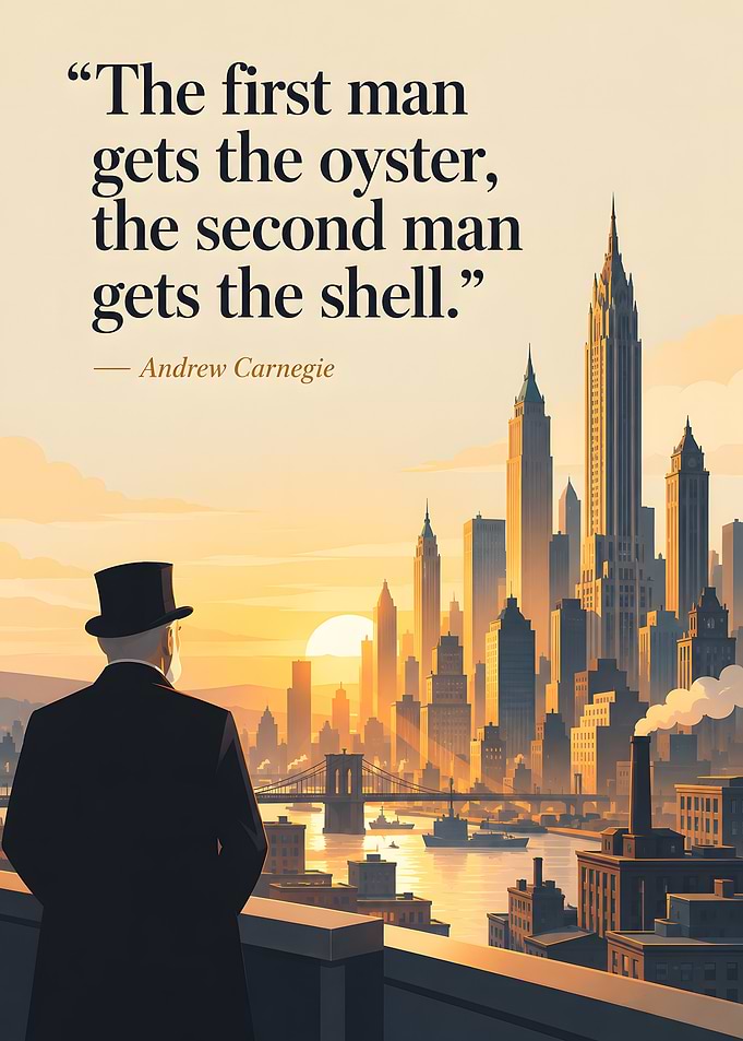 Andrew Carnegie Inspirational Quote Poster