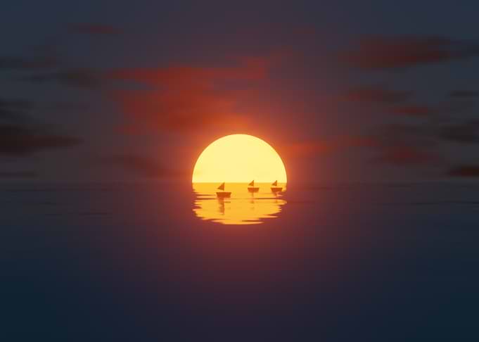 Sunset Sea