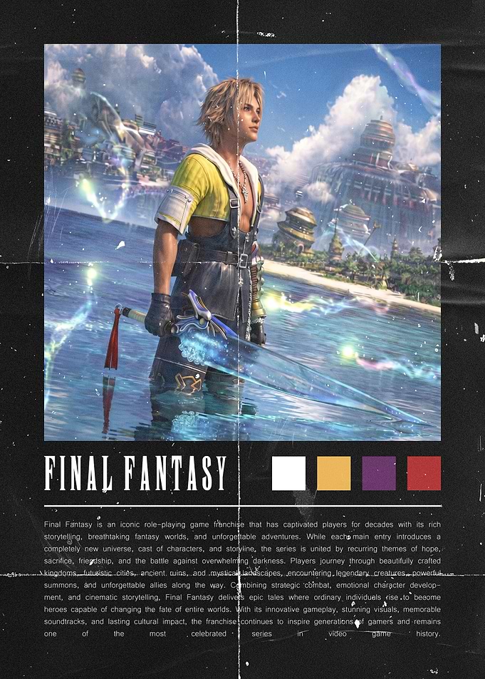 Final Fantasy X Tidus Poster