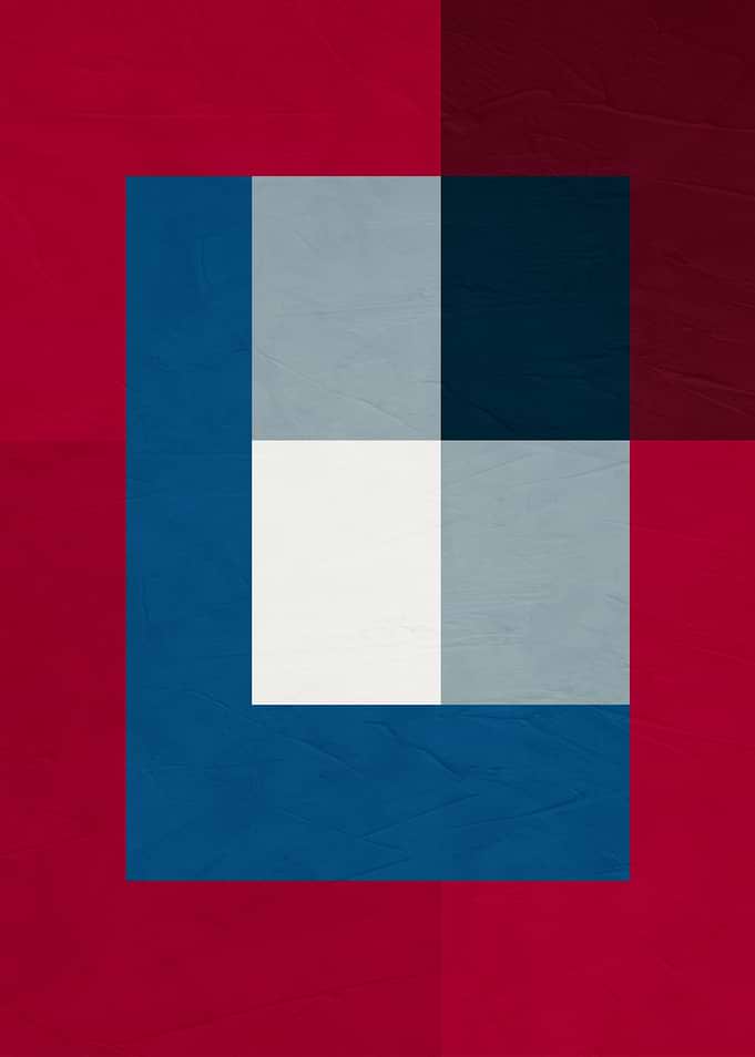 Minimalist Geometric Abstract Composition