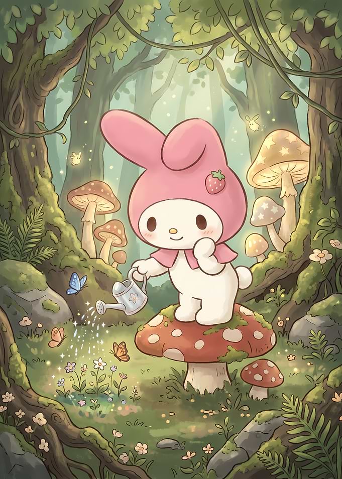 My Melody Gardening in Enchanted Forest