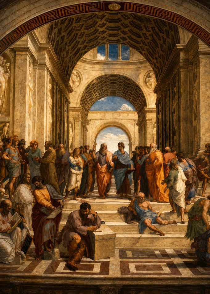 The School of Athens Painting