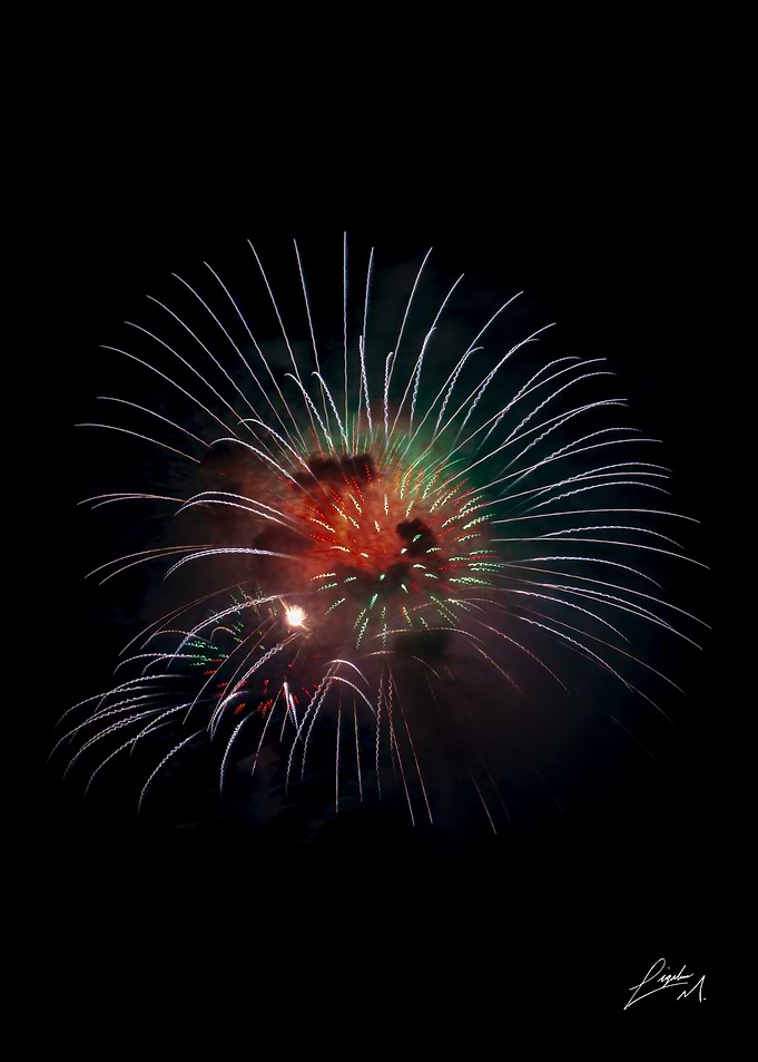 Vibrant Colorful Fireworks Display