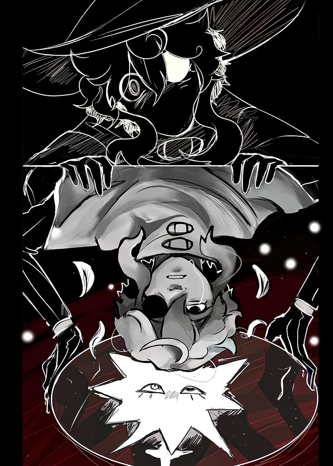 Dark Fantasy Anime Style Illustration