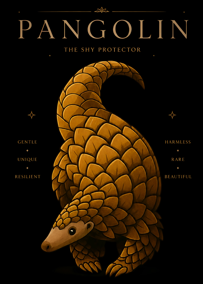 Pangolin The Shy Protector Poster