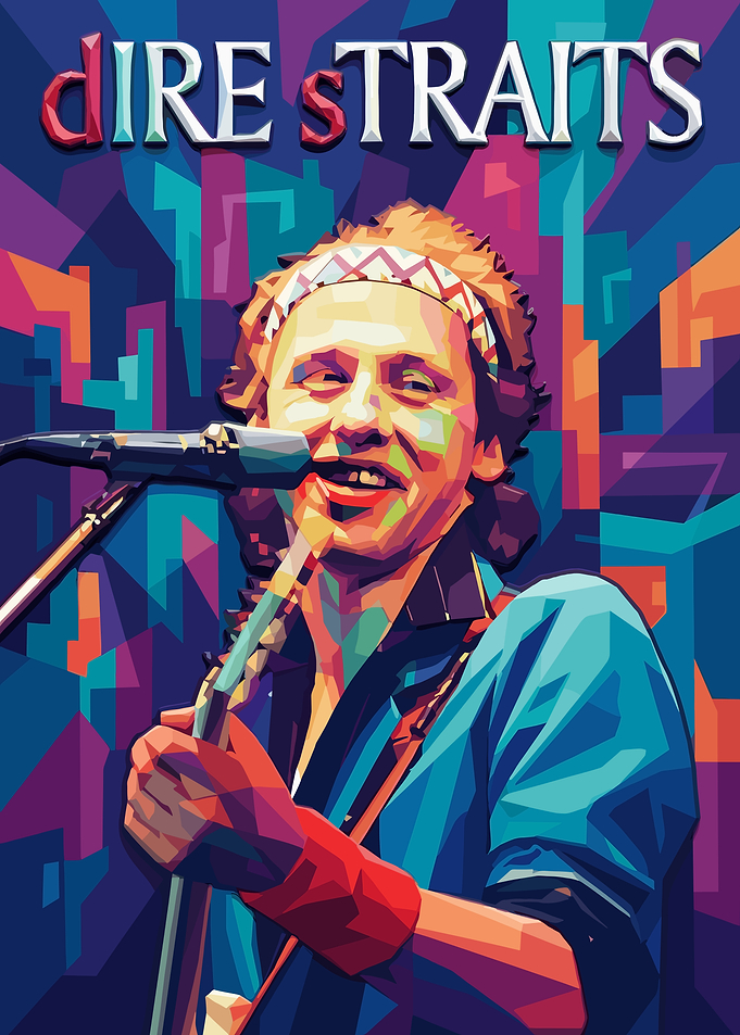 Mark Knopfler Dire Straits Pop Art