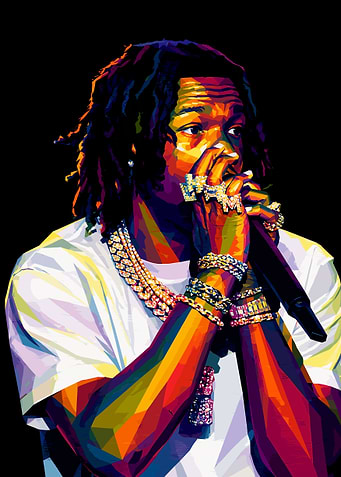 Lil Baby Pop Art Portrait