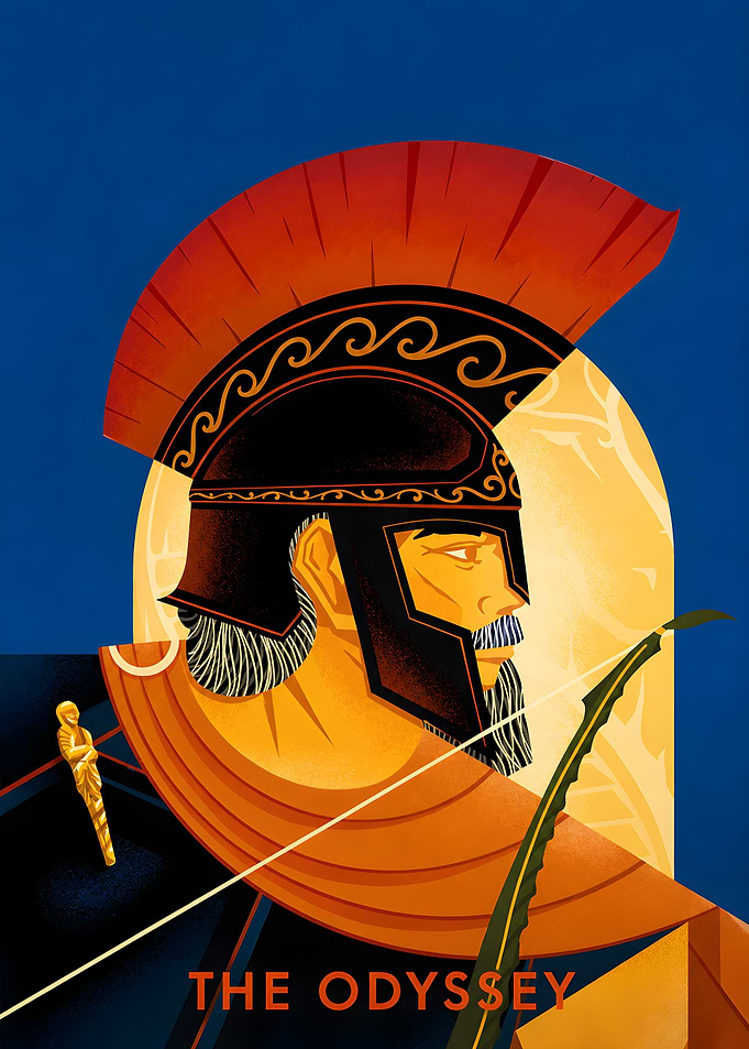 The Odyssey Homeric Hero Illustration