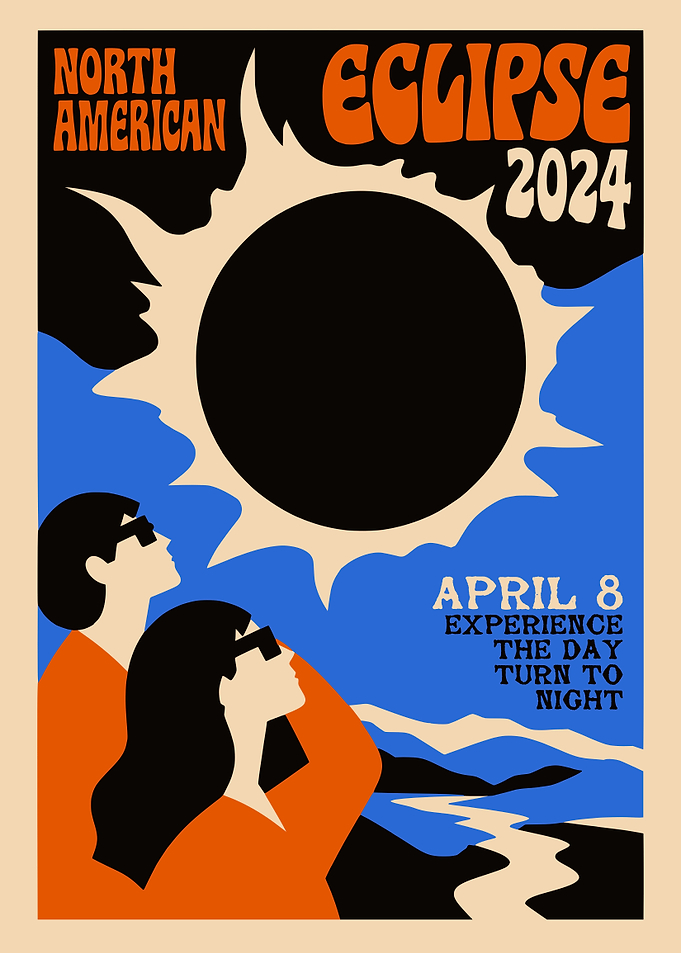 North American 2024 Eclipse Poster