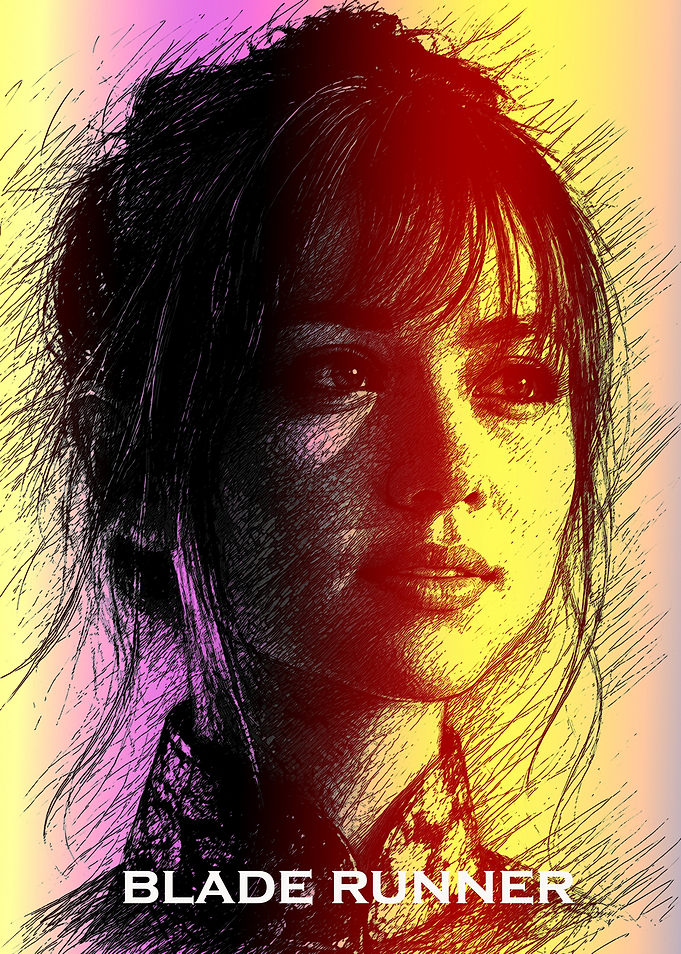 Joi Blade Runner Sketch Portrait