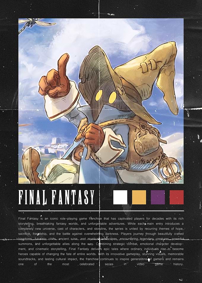 Final Fantasy Black Mage Poster