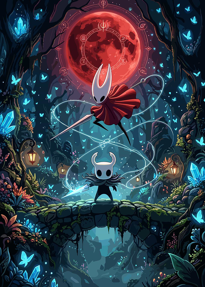 Hollow Knight and Hornet Battle