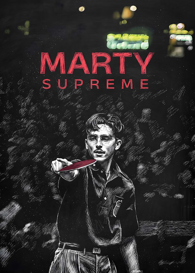 Marty Supreme Table Tennis Poster