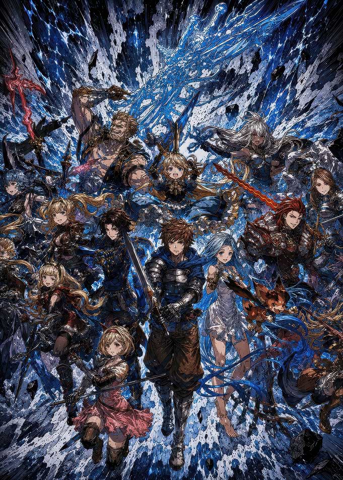 Granblue Fantasy Ensemble Character Illustration