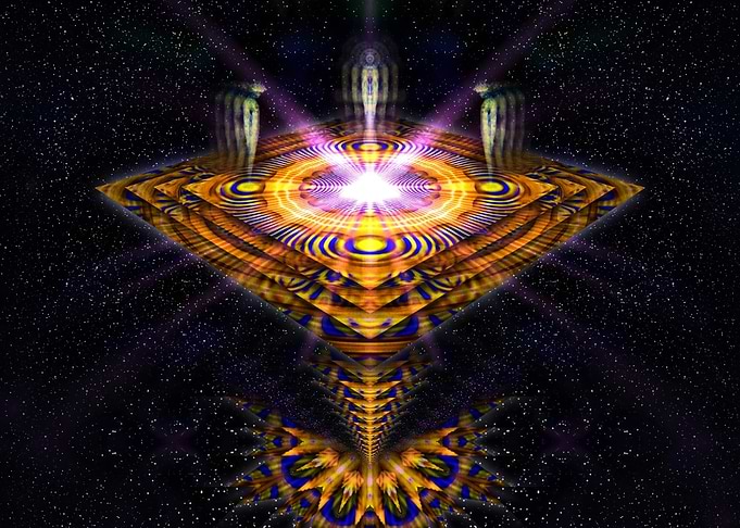 Cosmic Pyramid of Light